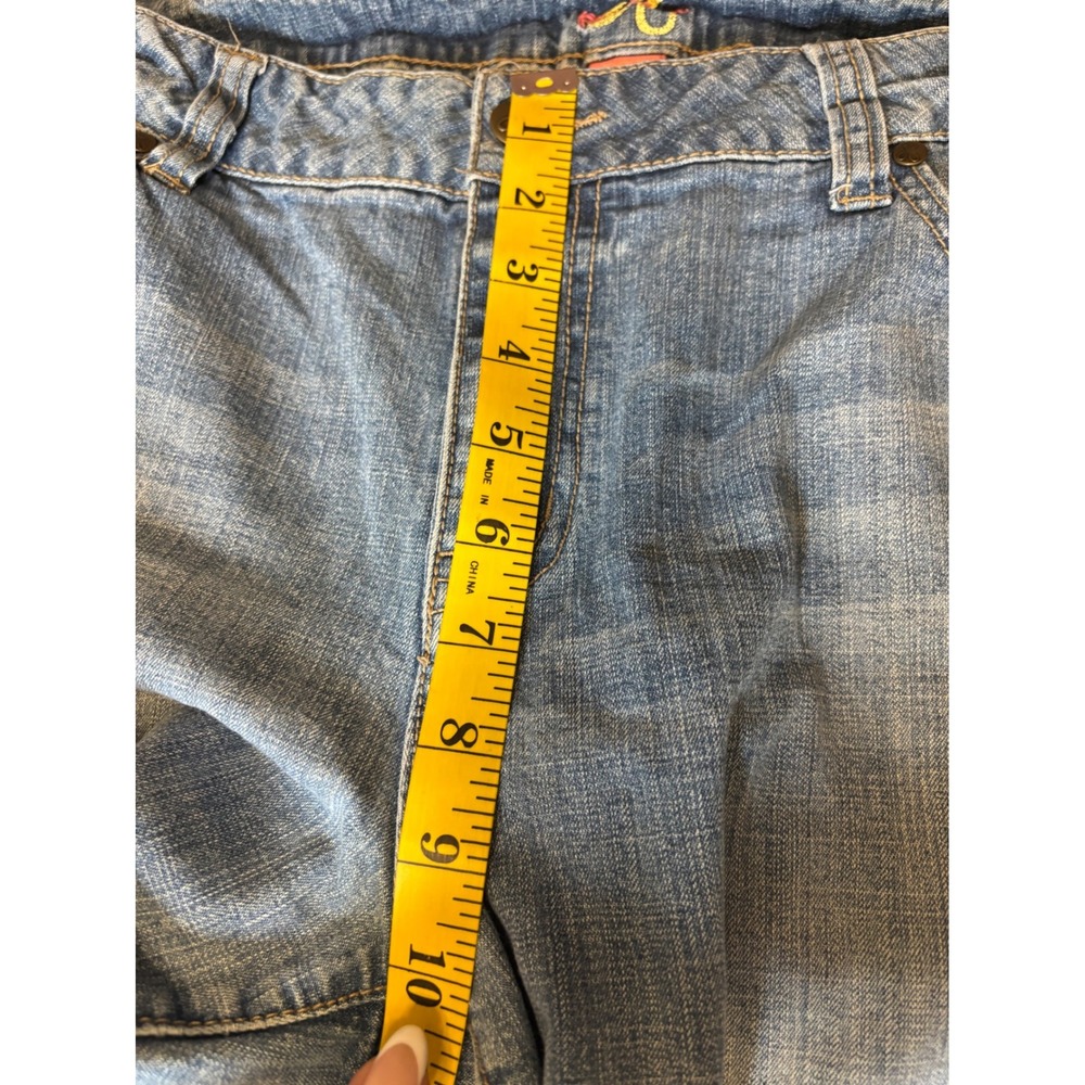 J6 Premium Jeans Women Flare Bootcut Light Wash Embroidered Pockets Size 14 - Picture 8 of 16